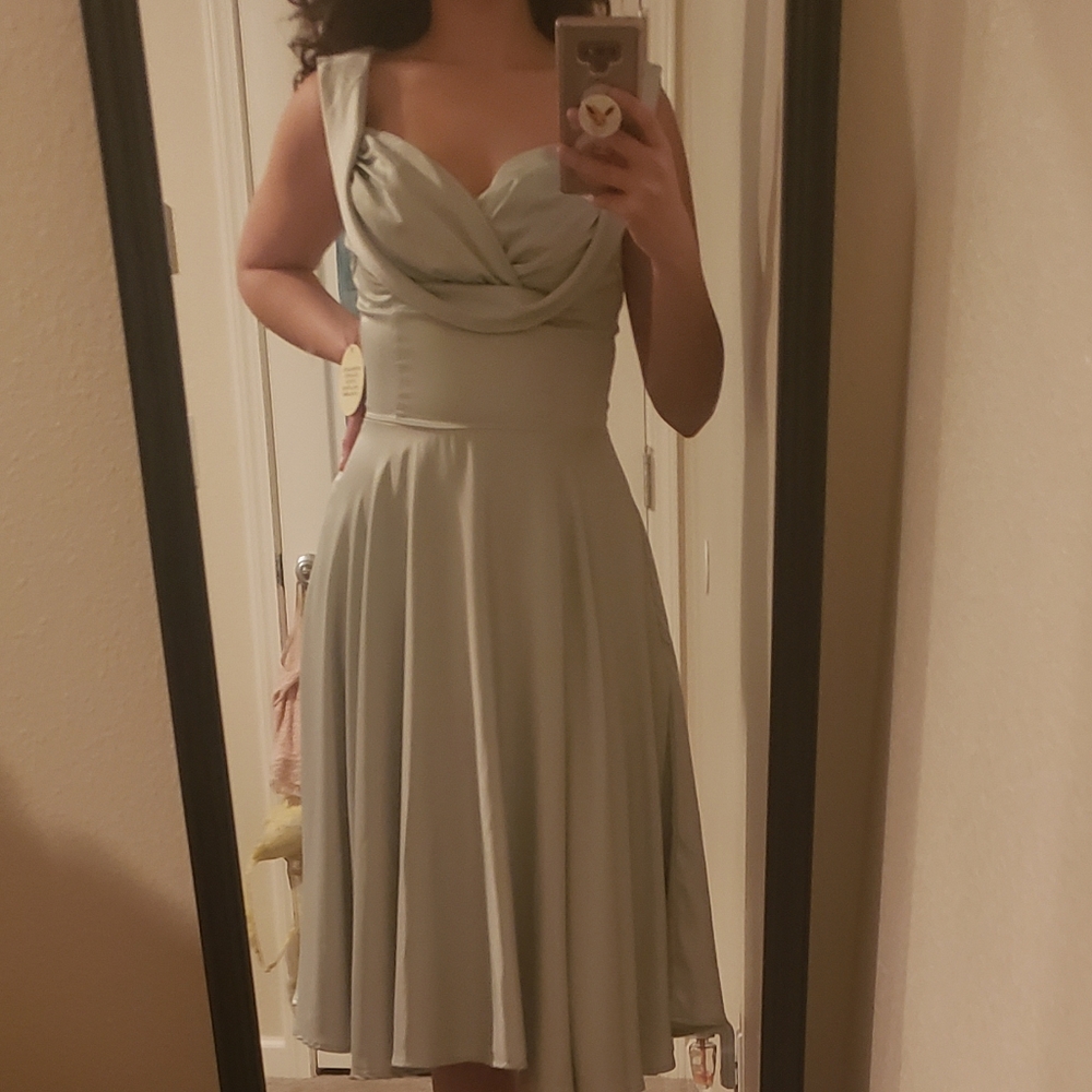 Vintage Lindy Bop sage dress
